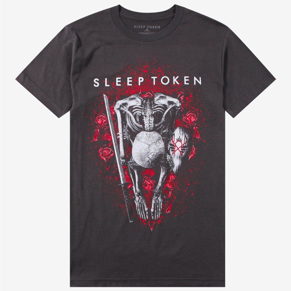 Sleep Token Skeleton Roses Boyfriend Fit T-Shirt Hot Topic